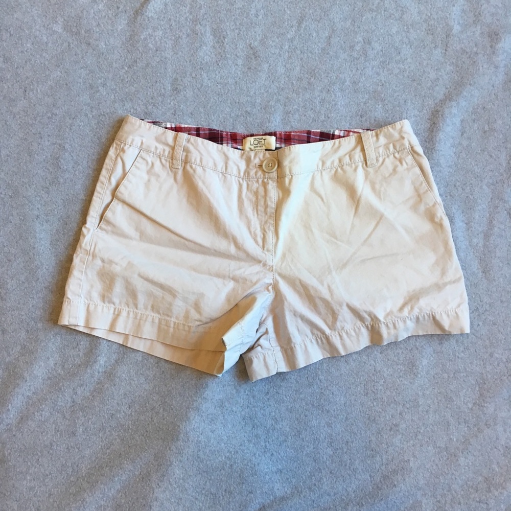 Loft Petite Khaki Shorts Size 10p